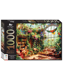 Mindbogglers Artisan Greenhouse Library 1000-Piece Jigsaw Puzzle