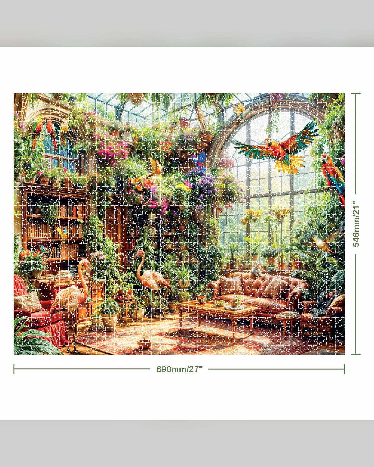 Mindbogglers Artisan Greenhouse Library 1000-Piece Jigsaw Puzzle-3