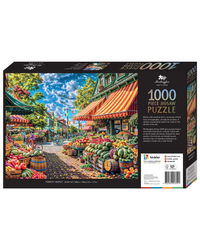 Mindbogglers Farmers Market 1000-Piece Jigsaw Puzzle-1