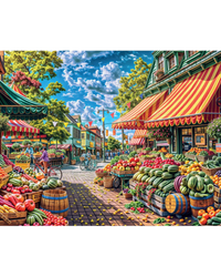 Mindbogglers Farmers Market 1000-Piece Jigsaw Puzzle-2
