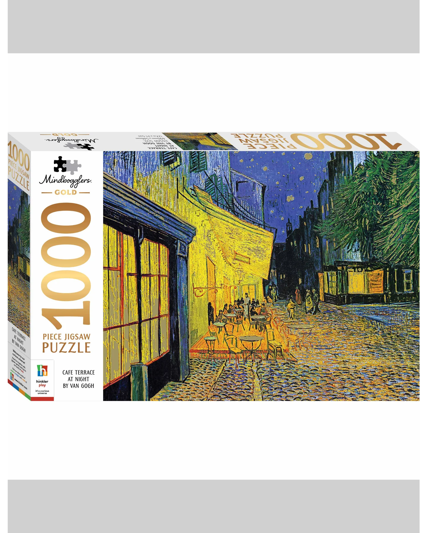 Mindbogglers Gold Cafe Terrace by Van Gogh 1000-Piece Jigsaw Puzzle
