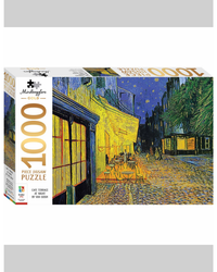 Mindbogglers Gold Cafe Terrace by Van Gogh 1000-Piece Jigsaw Puzzle