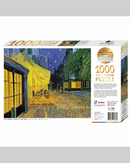 Mindbogglers Gold Cafe Terrace by Van Gogh 1000-Piece Jigsaw Puzzle-1