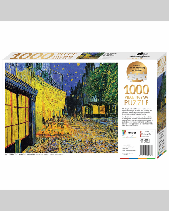 Mindbogglers Gold Cafe Terrace by Van Gogh 1000-Piece Jigsaw Puzzle