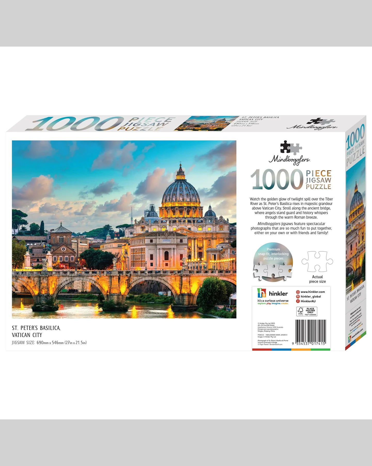 Mindbogglers St. Peter's Basilica 1000-Piece Jigsaw Puzzle-1