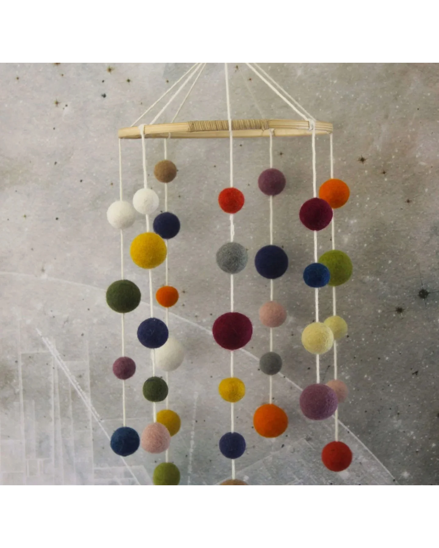 Gry & Sif Colourful Felt Baby Mobile – 20 cm – additional view