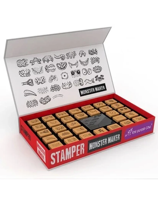 The Purple Cow Monster Maker 35-Stamp Kit