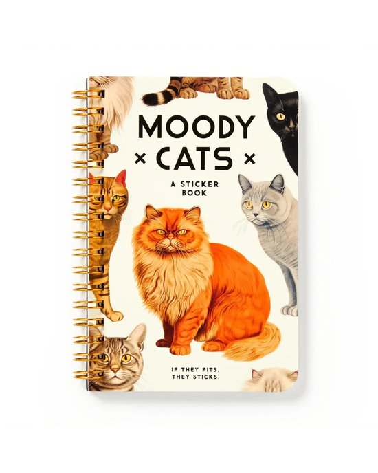 Brass Monkey Moody Cats Sticker Book
