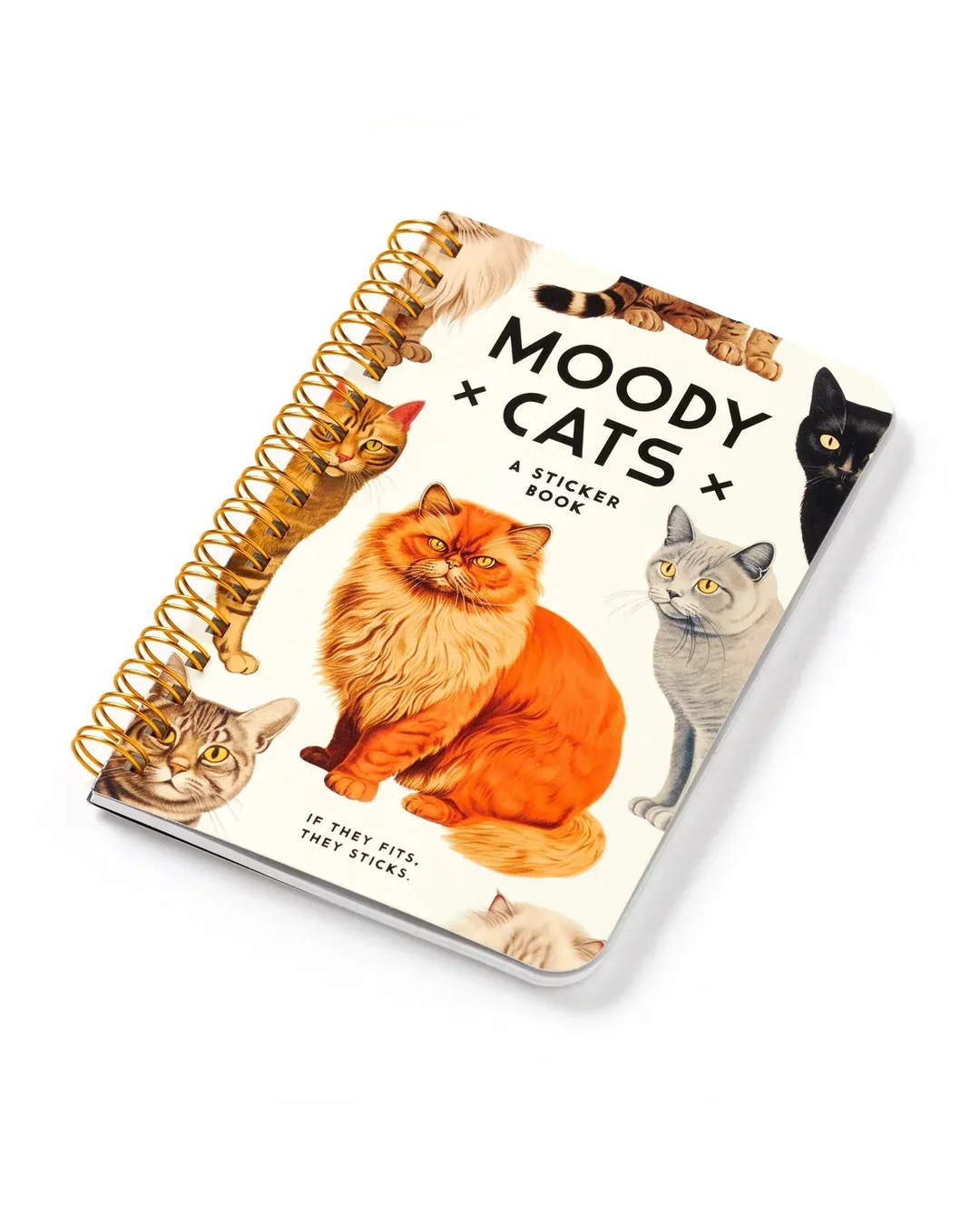 Brass Monkey Moody Cats Sticker Book-4