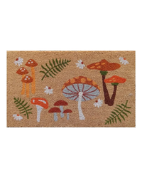 Mushroom Forest Coir Doormat 45X75CM Door Mats