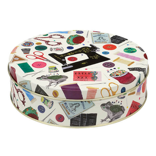 Elite Tins Needles & Thread Medium Round Tin