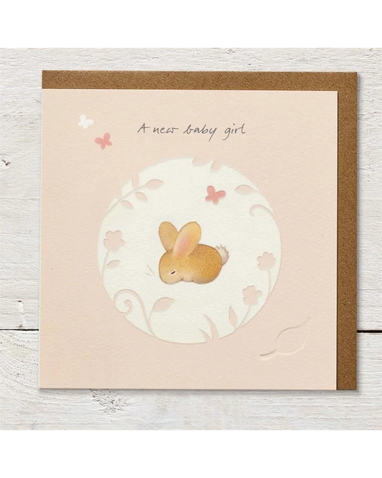 New Baby Girl - Baby Card