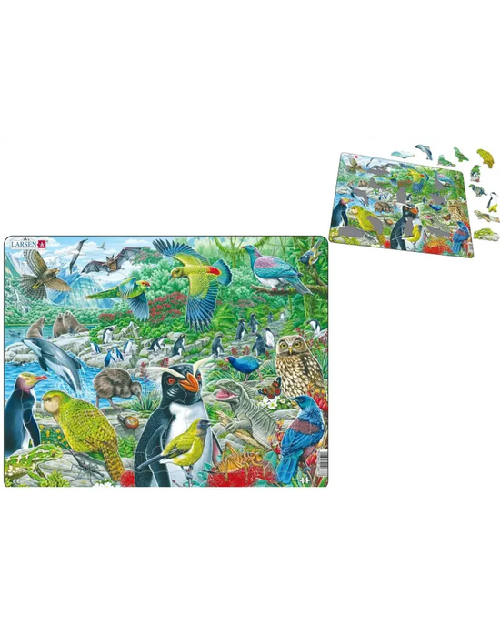 Larsen New Zealand Wildlife 53-Piece Jigsaw Puzzle