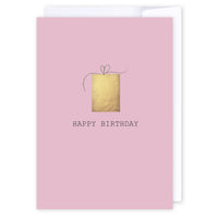 Simple present pink & gold