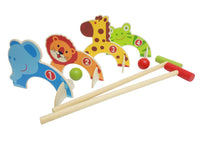 Easy Days Wooden Animal Croquet Set