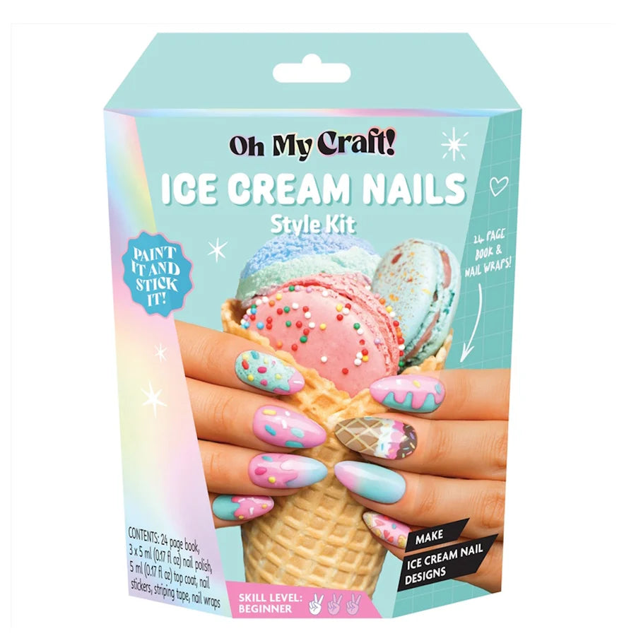 OMC! Ice Cream Glam Nail Art