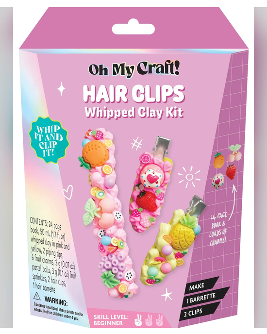 OMC! Whipped Clay Hair Clips Kit