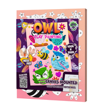 Splat Planet Owl Clay Painting Kit 40 x 30 cm