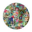 eeBoo Collecting Nature 500-Piece Round Jigsaw Puzzle
