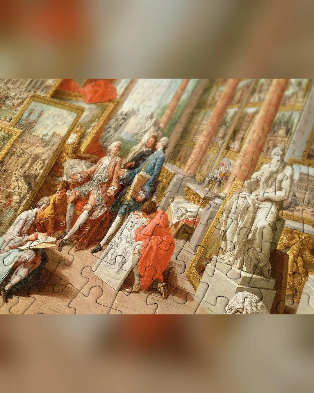 Enjoy Puzzle Paolo Panini: Views of Modern Rome 1000-Piece Jigsaw Puzzle-2