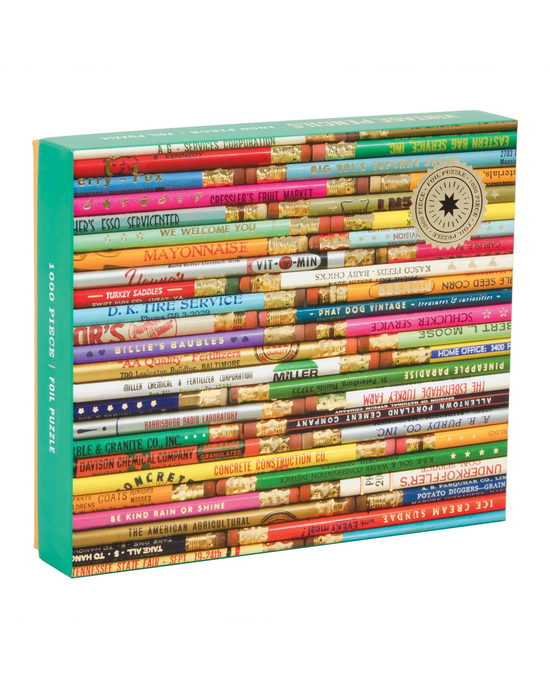 Galison Phat Dog Vintage Pencils 1000-Piece Jigsaw Puzzle