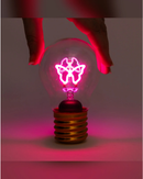 Pink Butterfly Lightbulb Lamp USB Recharge Table Lamps