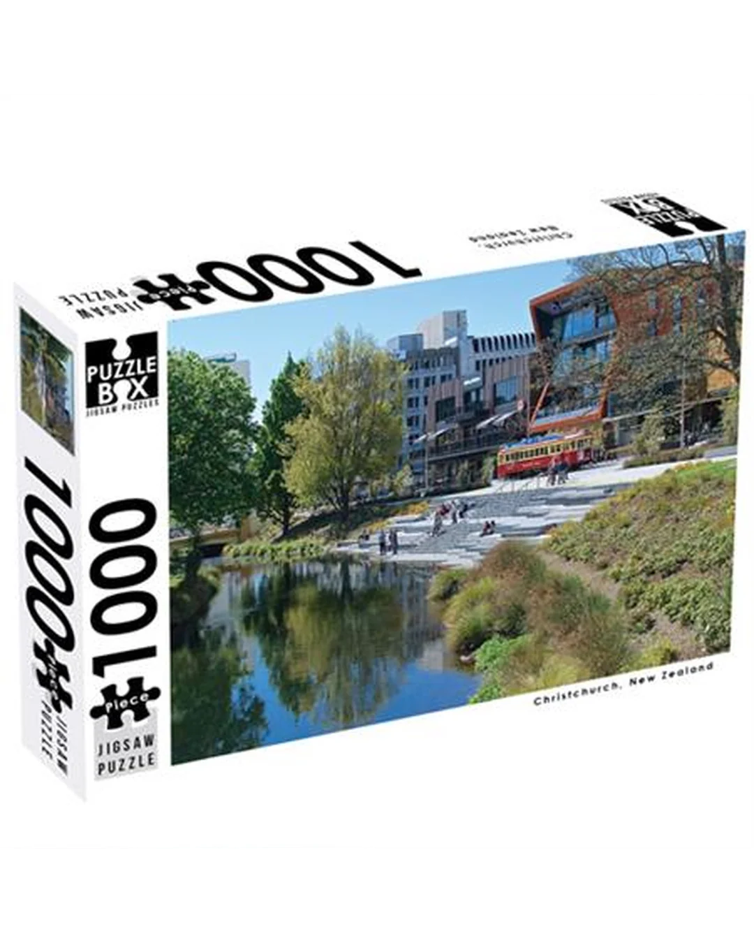 Premium Cut Avon River – Oxford Terrace 1000-Piece Jigsaw Puzzle Jigsaw puzzle