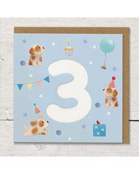 Puppy Party - 3rd Birthday Card Birthday Cards