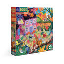eeBoo Autumn Cottage 1000-Piece Jigsaw Puzzle