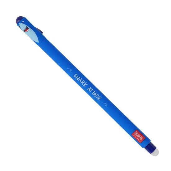 Legami Erasable Gel Pen Blue: Shark