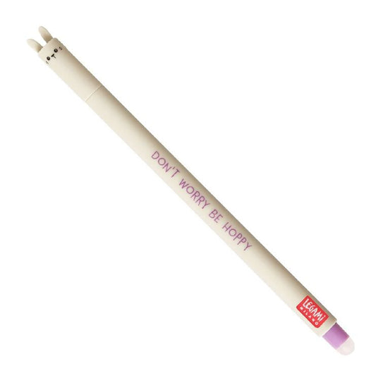 Legami Erasable Gel Pen Purple: Bunny