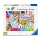 Ravensburger Needlework Station 500-piece jigsaw puzzle box