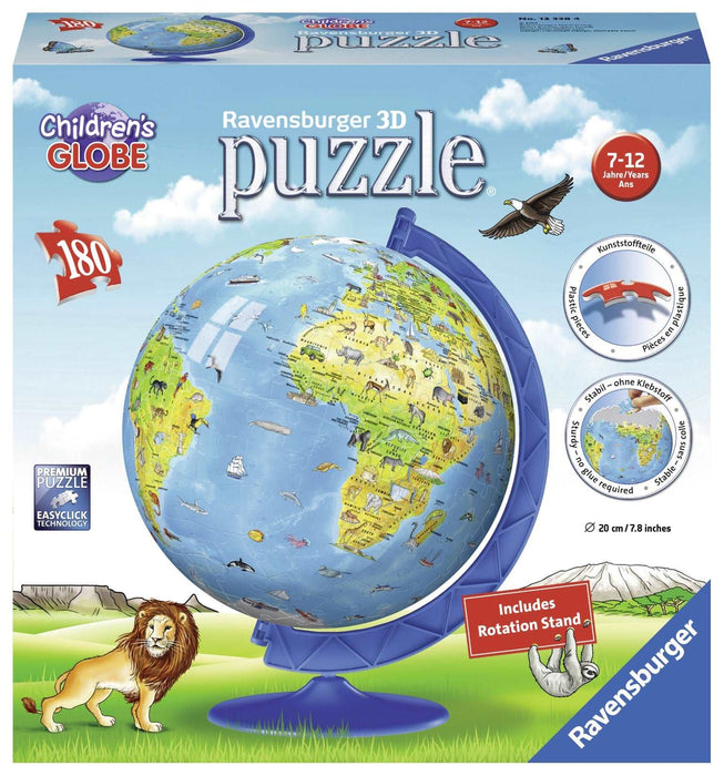 Ravensburger Children's Globe 180-piece 3D Puzzleball box