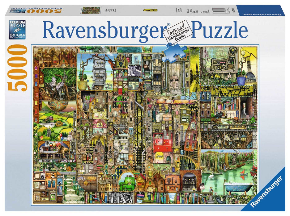 Ravensburger Colin Thompson Bizarre Town 5,000-piece jigsaw puzzle box