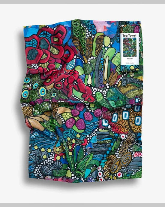 Red Maple Tea Towel