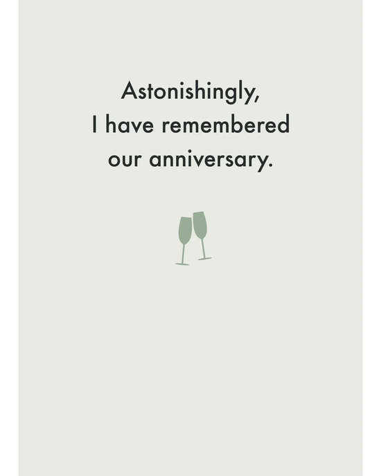 Remembered Our Anniversary - Anniversary Card