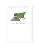 Ripper of a birthday Kea Greeting Cards