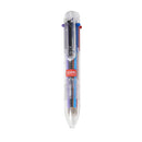 Legami Magic Rainbow six-colour ballpoint pen with clear barrel