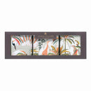 Sara Miller London Palm Garden set of three square caddies with palms and animals
