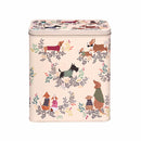 Sara Miller London Dapper Dogs large rectangular storage tin with illustrated dogs