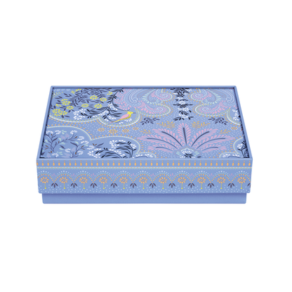 Sara Miller London Filigree Powder Blue Medium Rectangular Tin