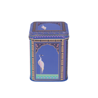 Sara Miller London India Lattice Windows 100 g square tin in blue and purple