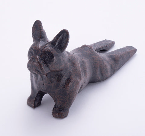 Cast Iron French Bulldog Door Wedge