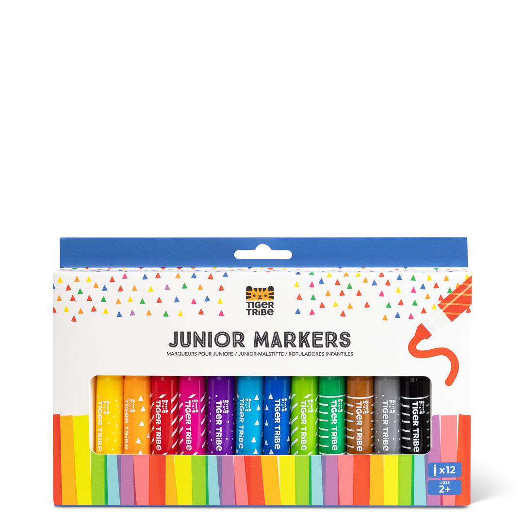 Tiger Tribe Junior Markers - 12 Pack