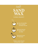 Sand Wax 250gm (500ml vol) Wicks Included candle