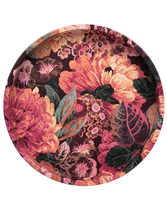 Sanderson Very Rose & Peony Round Tin Tray