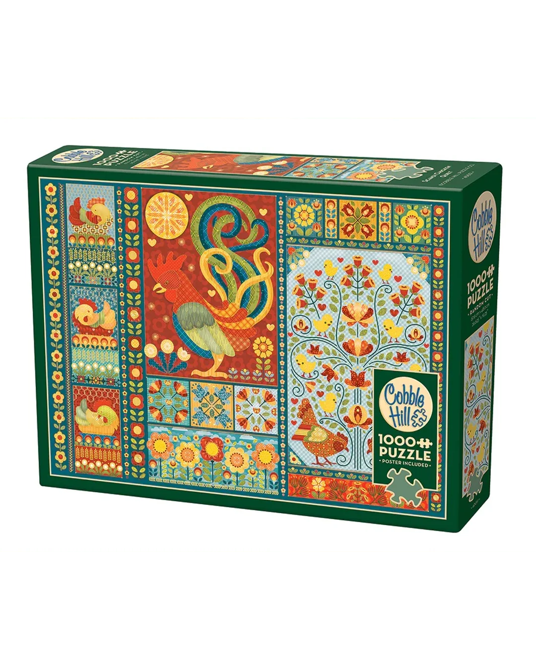 Cobble Hill Scandi Chicken Quilt 1000-Piece Jigsaw Puzzle