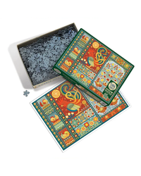 Cobble Hill Scandi Chicken Quilt 1000-Piece Jigsaw Puzzle-4