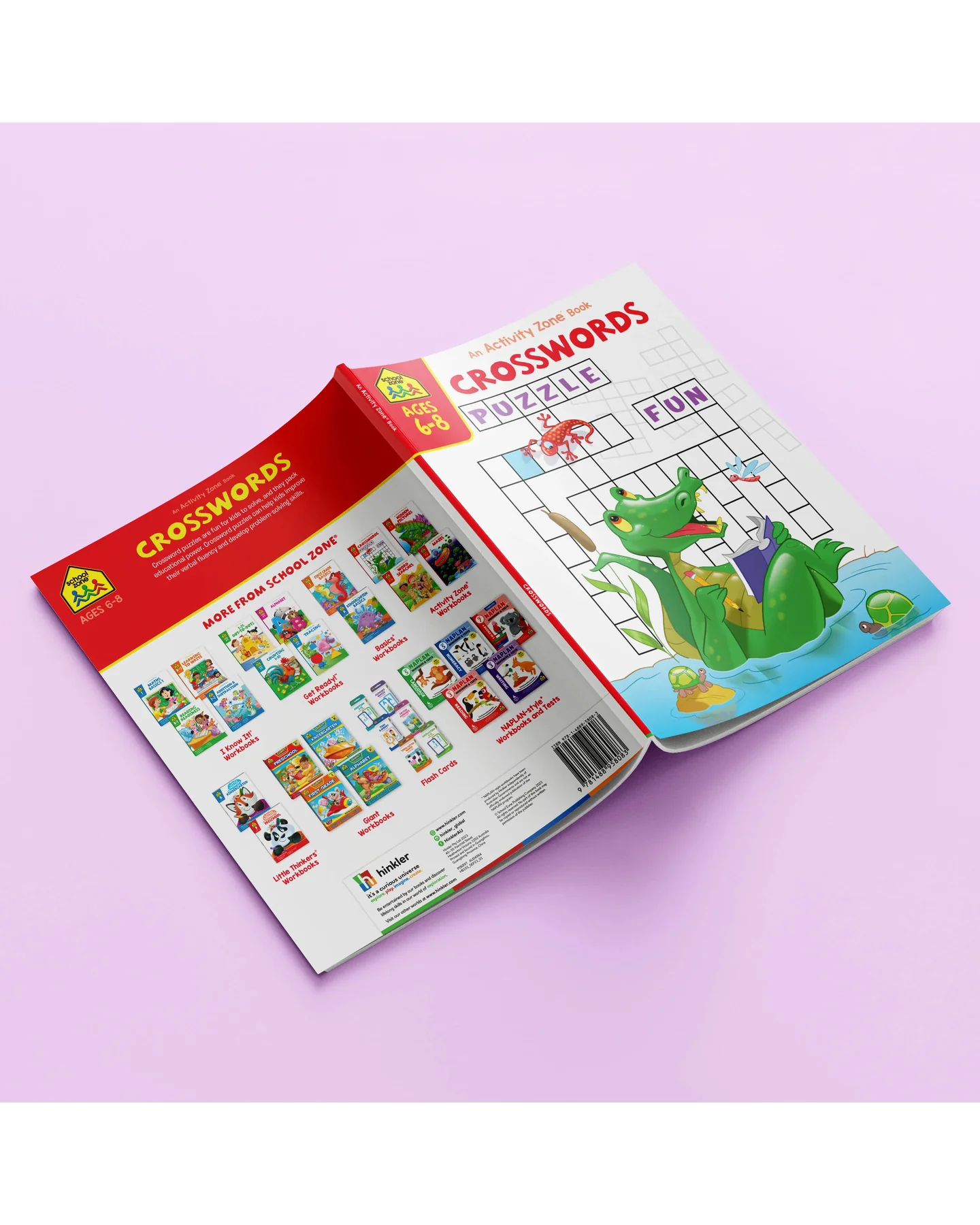 School Zone Activity Zone Crosswords Workbook-4