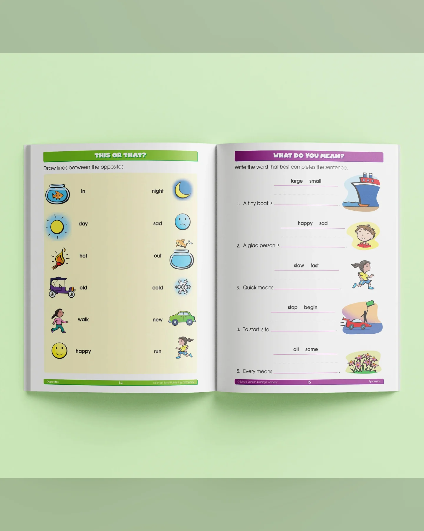 School Zone Beginning Reading I Know It! Workbook-3